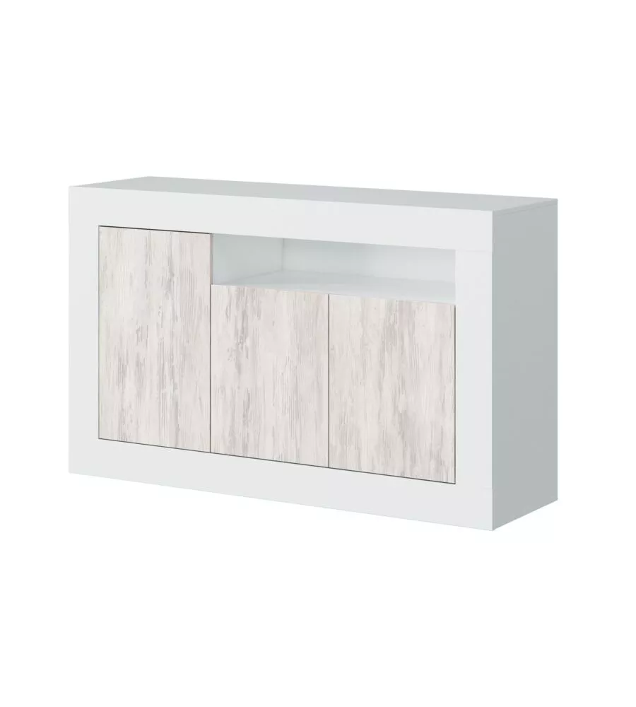 Credenza "baltik", 144x42x87cm, bianco